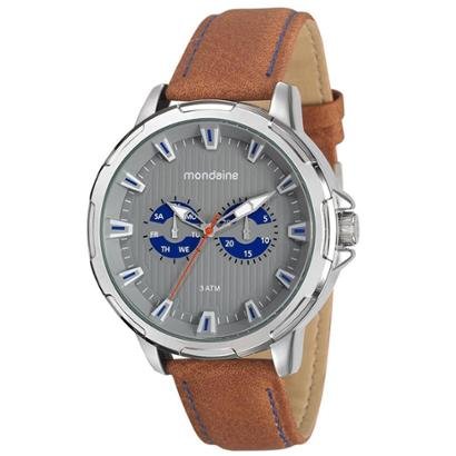 Relógio Mondaine 49mm Couro Masculino