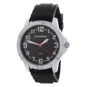 Relógio Mondaine 5ATM Masculino Preto Pulseira Silicone 23471