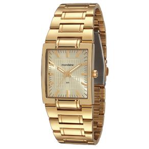 Relógio Mondaine 60457LPMEDE1 Feminino, Analógico Todo em Metal Dourado, com Vidro em Cristal Mineral