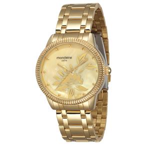 Relógio Mondaine 60463LPMFDE1. Caixa e Pulseira em Metal. Resistente à Água 30M.