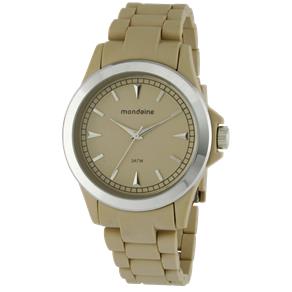 Relógio Mondaine 76219L0MENP3 Feminino, Analógico com Caixa em Metal e Pulseira de Resina na Cor Nude Resistente à Água 30M