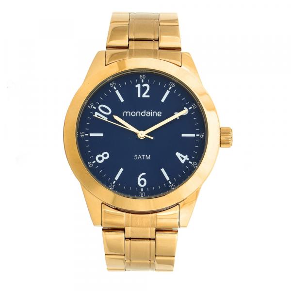 Relógio MONDAINE 78732GPMVDA1 Dourado, Mostrador Azul