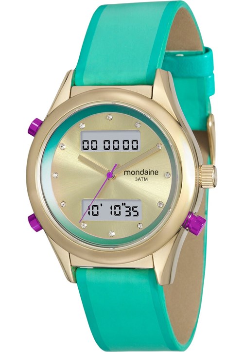 Relógio Mondaine 99120LPMVDH3 Dourado/Verde