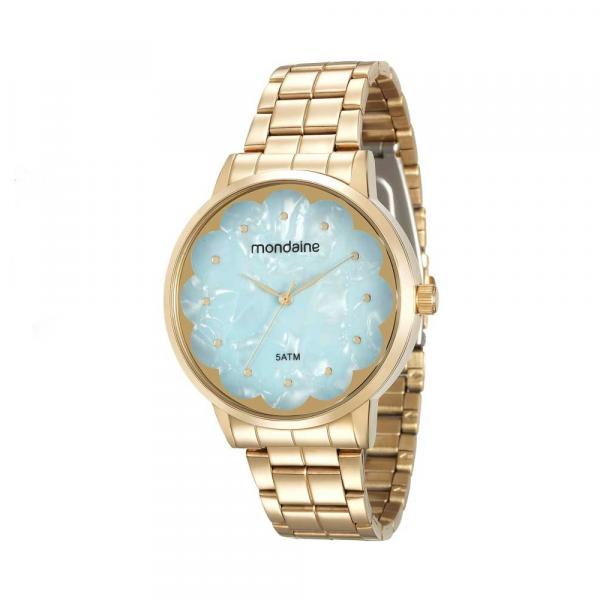 Relógio MONDAINE 99145LPMVDE2 Dourado, Mostrador Azul