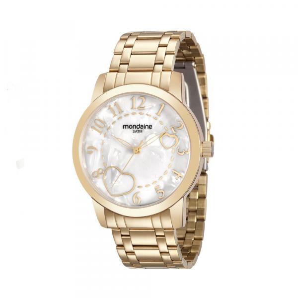 Relógio MONDAINE 99125LPMVDE1 Dourado, Mostrador em Madre Pérola