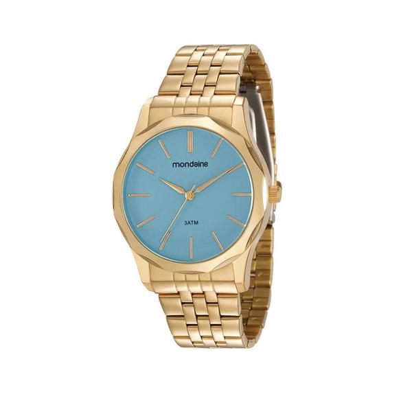 Relógio MONDAINE 99235LPMVDE2 Dourado - Azul