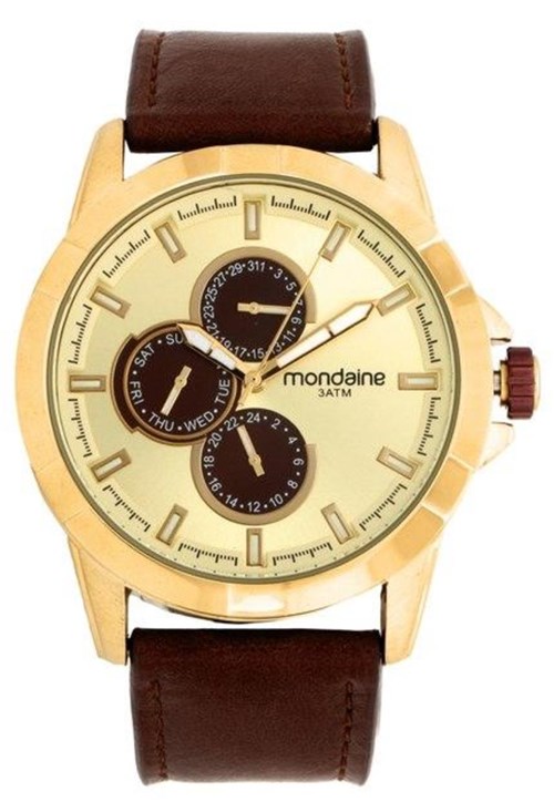 Relógio Mondaine 99226Gpmvdh1 Marrom Original