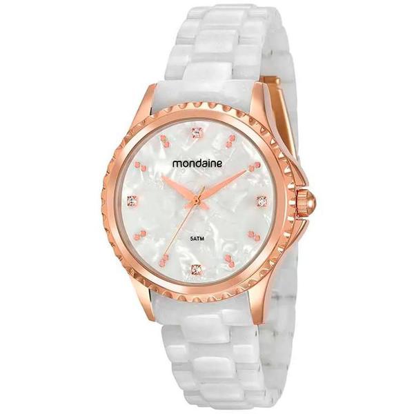 Relógio Mondaine Branco com Madrepérola - 53680Lpmvrf2