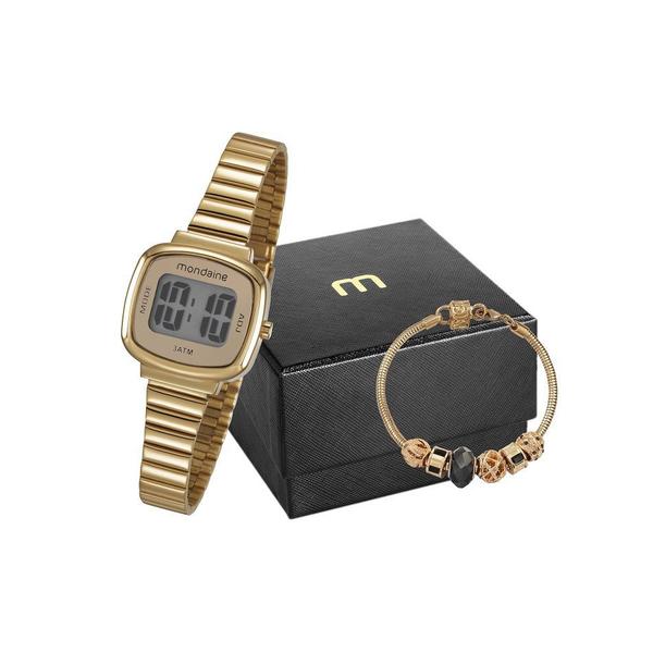 Relógio Mondaine Digital Feminino Ad + Brinde 53717LPMVDE1K2