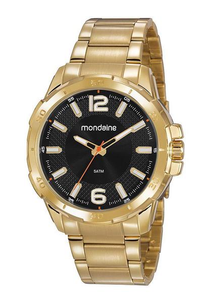 Relógio Mondaine Feixo Metal Dourado Masculino Adulto 53791