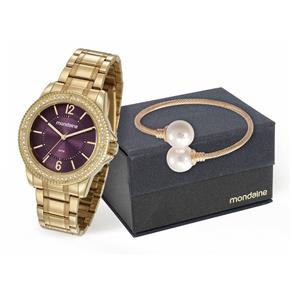 Relógio Mondaine Feminino 53601LPMVDE1K1 + Pulseira