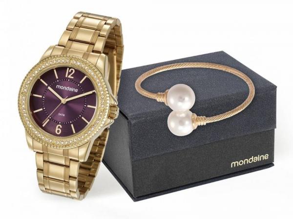 Relógio Mondaine Feminino 53601LPMVDE1K1 + Pulseira