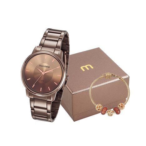 Relógio Mondaine Feminino 53606LPMVME7K com uma Pulseira