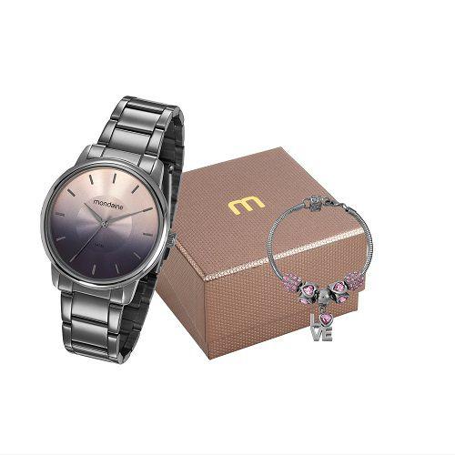 Relógio Mondaine Feminino 53606LPMVSE9K1 com Pulseira Berloques