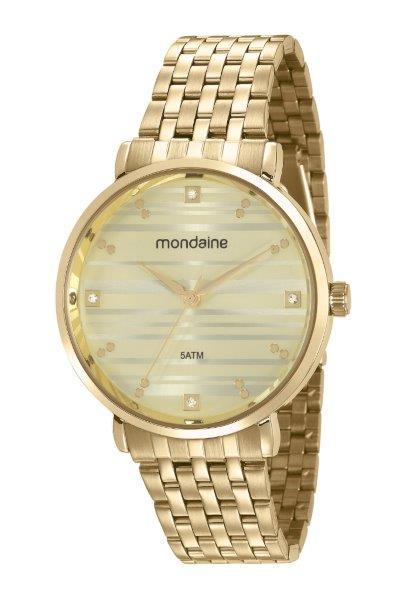 Relógio Mondaine Feminino 53651LPMVDE1 Dourado - Seculus