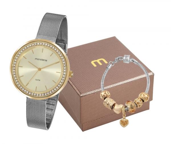 Relógio Mondaine Feminino 53668lpmvbe3k1 com Pulseira