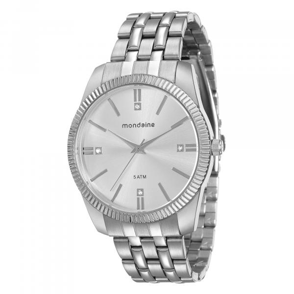 Relógio Mondaine Feminino Aço com Cristais