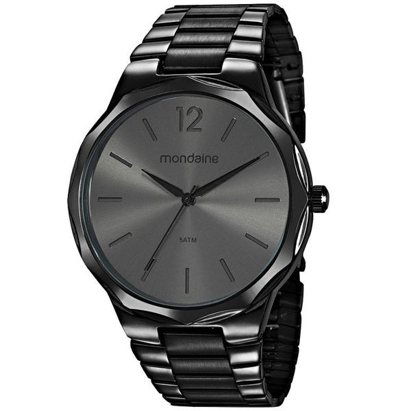 Relogio Mondaine Feminino Aço Preto