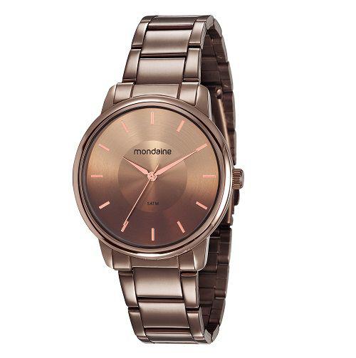 Relógio Mondaine Feminino Analógico Chocolate 53606LPMVME7