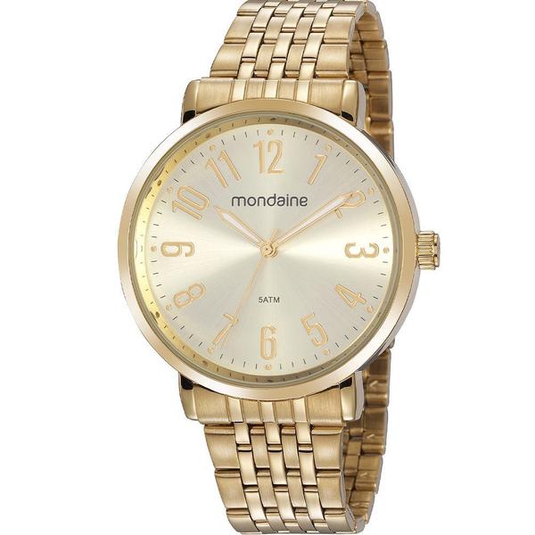 Relogio Mondaine Feminino Analogico Dourado a Prova Dagua 32107LPMVDE1