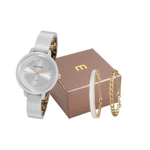 Relógio Mondaine Feminino Analógico + Pulseiras 76709LPMVDY3K1