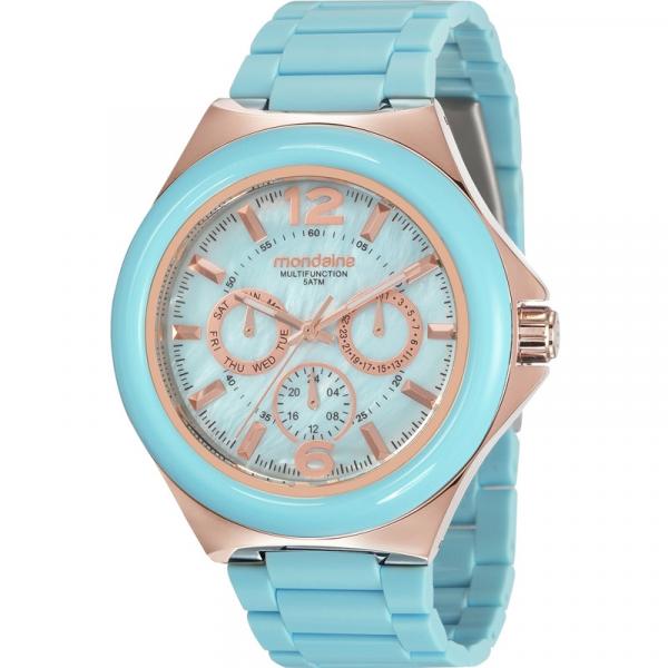 Relógio Mondaine Feminino Azul Multifunction 99331LPMVRF4