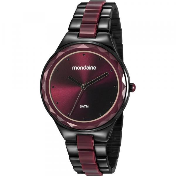 Relógio Mondaine Feminino Bicolor 53767LPMVPF3 Analógico 5 Atm Cristal Mineral Tamanho Médio