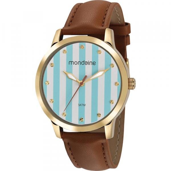 Relógio Mondaine Feminino Chocolate 53660LPMVDH2 Analógico 3 Atm Cristal Mineral Tamanho Grande