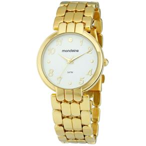 Relógio Mondaine Feminino Dourado 94303LPMTDM2 Resistente à Água 30M