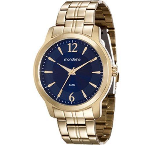 Relógio Mondaine Feminino Dourado 99017LPMVDE1 Analógico 5 Atm Cristal Mineral Tamanho Grande