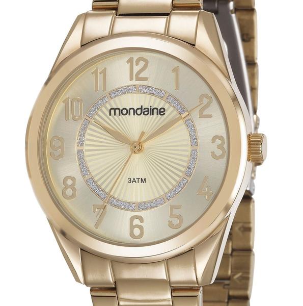 Relogio Mondaine Feminino Dourado a Prova Dagua 83383LPMVDE1