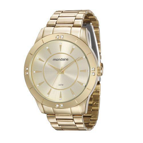 Relógio Mondaine Feminino Dourado Analógico 99112LPMVDE1 - Mondine