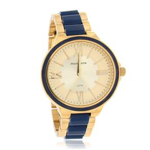 Relógio Mondaine Feminino Dourado Azul Caneta - UN