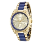 Relógio Mondaine Feminino Dourado E Azul 83332lpmvdb1