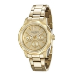 Relógio Mondaine Feminino Dourado Facetado 94918lpmvda1