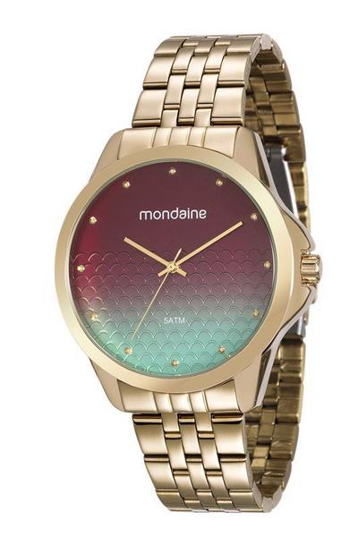 Relógio Mondaine Feminino Dourado Fdo Furtacor 99162lpmvde1