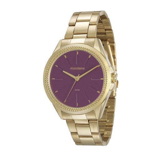 Relógio Mondaine Feminino Dourado Fdo Pink 53538lpmvde3