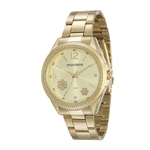 Relógio Mondaine Feminino Dourado Flor 53537lpmvde1