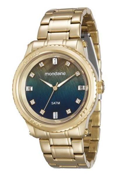 Relógio Mondaine Feminino Dourado Fundo Color 78719lpmvda1