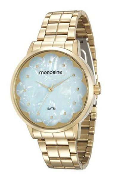 Relógio Mondaine Feminino Dourado Fundo Perolad 99145lpmvde2