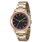 Relógio Mondaine Feminino Dourado Fundo Preto 94868lpmvde5