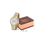 Relógio Mondaine Feminino Dourado Kit Semijóia 94972lpmvde1k2