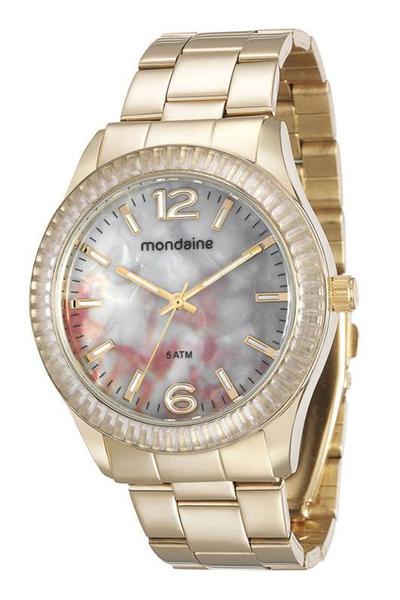 Relógio Mondaine Feminino Dourado Mesclado 76596lpmvde1