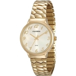 Relógio MONDAINE feminino dourado mola 83313LPMGDE2