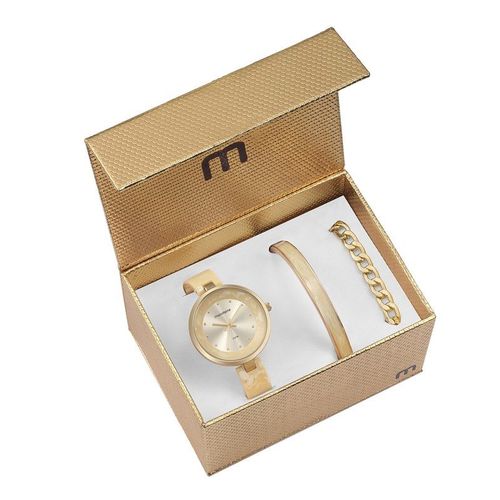 Relógio Mondaine Feminino Kit Semijóia 76611lpmkdf1k1