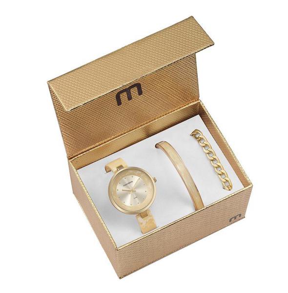 Relógio Mondaine Feminino Kit Semijóia 76611lpmkdf1k1