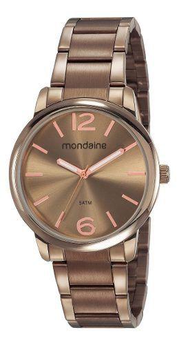 Relogio Mondaine Feminino Marrom a PROVA DAGUA 53819lpmvme3