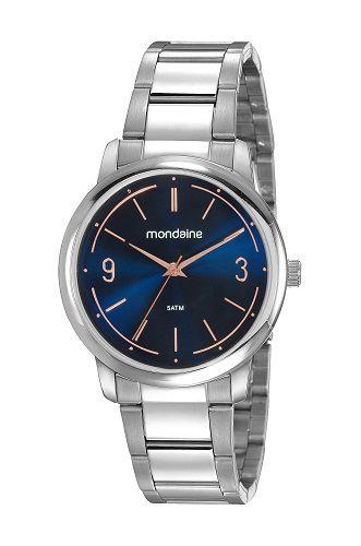 Relógio Mondaine Feminino Minimalista Prata 53814L0MVNE3