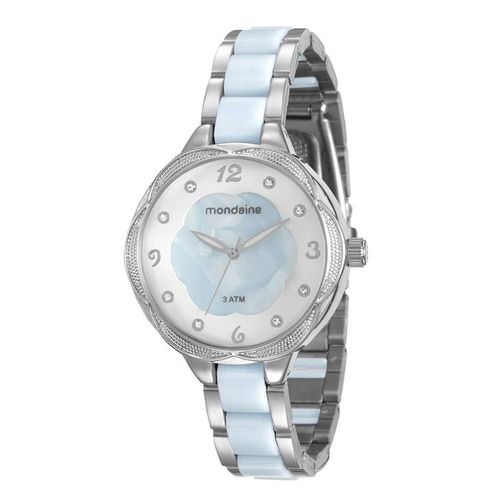 Relógio Mondaine Feminino Prata e Azul 76671l0mvne1