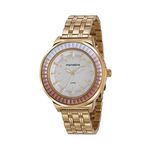 Relógio Mondaine Feminino Pulseira em Aço Catraca Degradê Dourado 76712LPMVDE2